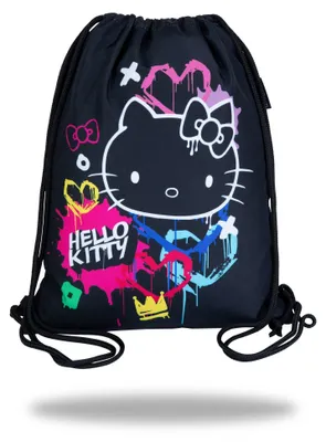 Image de Sac à chaussures Hello Kitty Beta Noir Néon