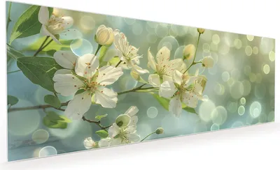 Produktbild von Küchenrückwand Spritzschutz Glas mit Motiv Fruehlingserwachen 40 x 40 cm