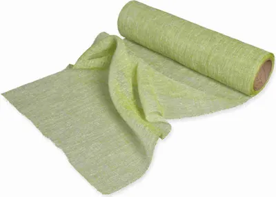Produktbild von 4m Dekostoff Leinenoptik B30cm Tischläufer Tischband Leinen Deko Stoff Stoffband, Farbe:Pale Green
