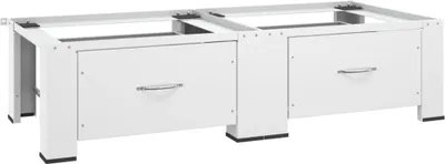 Produktbild von Doppel-Untergestell für Waschmaschine und Trockner Weiß