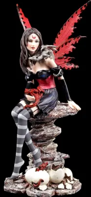 Produktbild von Elfen Figur mit Drachen Jungen - Natascha - Geschenk