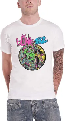 Image de Blink 182 - "Overboard Event" T-shirt pour homme/femme unie RO1892 (XL) (Blanc)