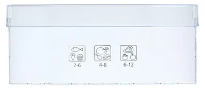 Image de Cache pour poignée avant pour tiroirs de congélateur en haut beko 5906370300 dans un combiné réfrigérateur-congélateur Congélateur