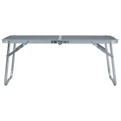 Produktbild von vidaXL Klappbarer Campingtisch Grau Aluminium 60 x 40 cm