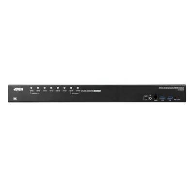 Produktbild von ATEN 8-Port USB 3.0 4K DisplayPort KVM Switch, 4096 x 2160 Pixel, 4K Ultra HD, 18,44 W, Schwarz