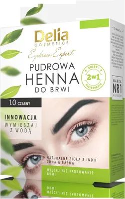 Image de DELIA Henné pour sourcils en poudre 1,0 Noir 4g