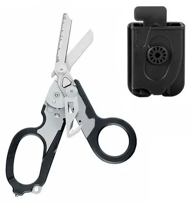 Image de Outil de sécurité 6 en 1 - Kit de survie en plein air - Clé pliante avec pince portable - Kit tout-en-un - Noir + couteau