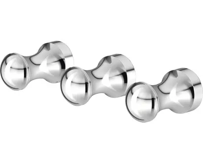 Produktbild von Handtuchhaken Lenz Flame chrom klein 3 Stück