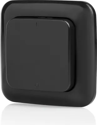 Produktbild von Smartwares SH4-90160 Funk-Wandschalter mit Batterie SH5-TSW-C, Leiter, Schwarz, Kunststoff, IP44, 433.92 MHz, 30 m
