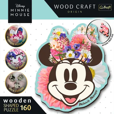 Produktbild von Trefl Holzpuzzle - Minnie Mouse Disney 160 TeileMix 70% Puzzle