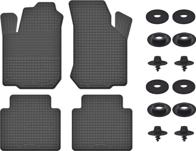 Produktbild von Gummimatten Mit Stoppern Für: Alfa Romeo 145 (1994-2001) Schwarz Set
