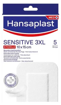 Productafbeelding van Hansaplast Pleisters sensitive 3XL (5 stuks)