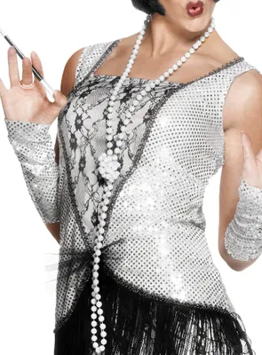 Produktbild von Lange Perlenkette 20er Jahre - Fasching Karneval