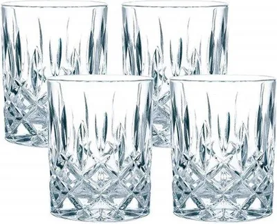 Image de Lot de 4 verres à whisky en verre transparent