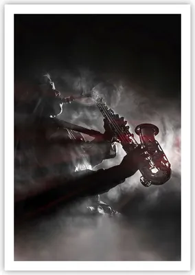 Produktbild von Poster - Poster ohne Rahmen - Musiker Saxophonist Schwarz - 70x100 cm - Wand Bild - Wanddeko - Wandbilder - Kunstposter - Wandposter - Bilder - Kunstdruck - Wandbild - P2XPA70x100-4276