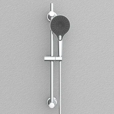 Produktbild von Famanu Duschgleitstange ohne Bohren - Verstellbare Handbrause Halterung - 70 cm Chrom
