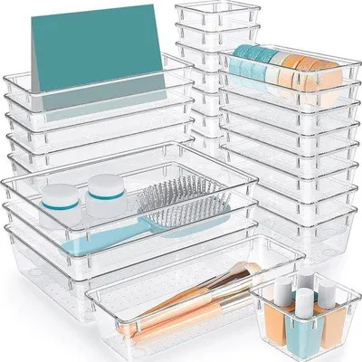 Productafbeelding van 25-delige Lade Organizer in 4 Maten voor Make-up en Meer