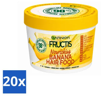 Zdjęcie produktu dla 20 sztuk maseczki do włosów Garnier Loving Blends, kokos i makadamia, 340 ml - zestaw ekonomiczny