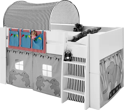 Produktbild von Steens 2909840956000 For Kids Utensilo "Zirkus" ; Maße (HxBxT): 93 cm / 38 cm / 1 cm ; Farbe: Blau/Rot/Grau/Weiß