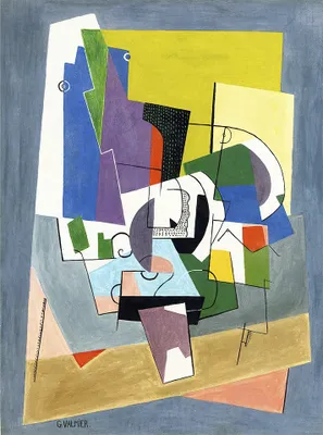 Produktbild von Legendarte - Kunstdruck auf Leinwand - Komposition - Georges Valmier - Wanddeko, Canvas