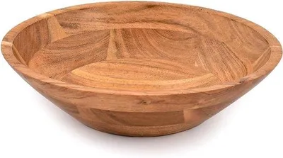 Produktbild von Famanu Servierschale 25,4 cm – Acaciahölzerne Obstschale und Salatschüssel
