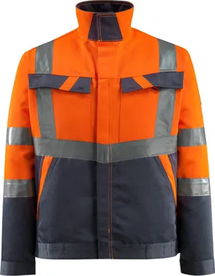 Produktbild von Mascot Arbeitsbundjacke Forster 15909-948 Gr. S hi-vis orange/schwarzblau