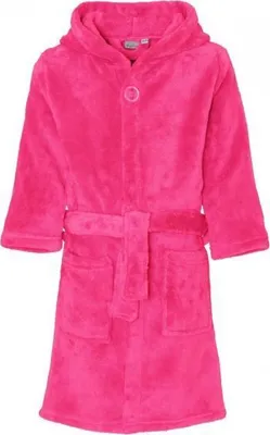 Immagine prodotto di Accappatoio per bambini, taglia 122/128, color rosa scuro