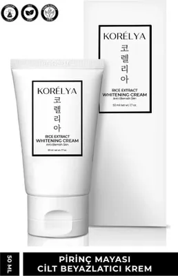 Produktbild von Korelya Whitening Cream | Aufhellende vegane Gesichtscreme mit Reisextrakt | Anti-Pigmentflecken K-Beauty Pflege | 50 ml  Korea