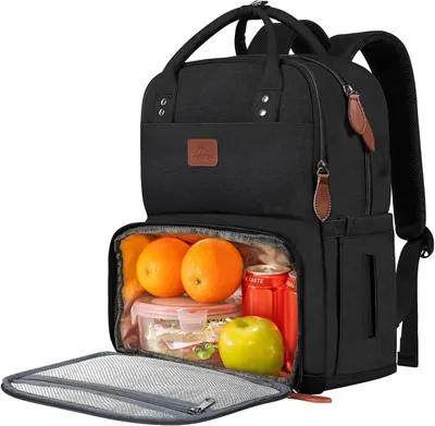 Image de Sac à dos pour ordinateur portable avec compartiment isotherme pour pique-niques