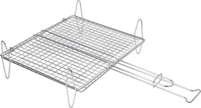 Produktbild von Sauvic 20x25 Cm Verzinkter Fischgrill Silber  Silber One Size
