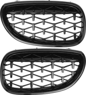 Produktbild von Frontstoßstangen-Kühlergrill für BMW 5er E60 2004-2009, links und rechts, 1 Paar, schwarz