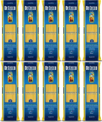 Produktbild von 10x Pasta De Cecco 100% Italienisch Spaghettini n. 11 Nudeln 500g