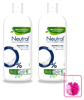 Produktbild von 2 x Neutral Duschgel für empfindliche Haut - Parfumfrei - 900 ml - Sparpackung - 2 Stücke