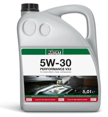 Produktbild von MATHY SAE 5W-30 Performance VX3 5,0 l