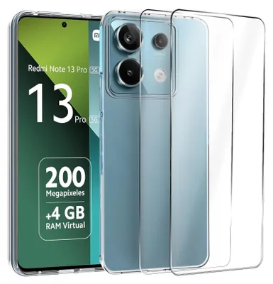 A smartphone and its protective case are shown, with marketing text on the phone's screen.