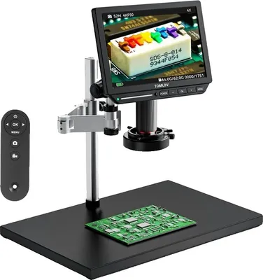 Obrázok produktu pre Digitálny mikroskop TOMLOV, 4K UHD video, 2000x zoom, 10,1" LCD displej