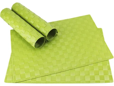 Immagine prodotto di Tovaglietta MODERNA verde chiaro 4 pezzi come decorazione da tavola