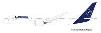 Produktbild von Herpa Snap Wings 1:200 Boeing 787-9 Lufthansa 613453