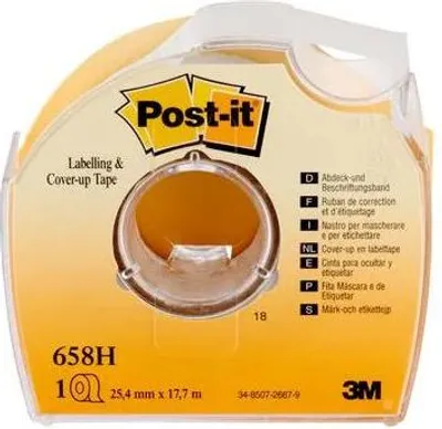 Image de Post-It 7100222076 17,7 m Ruban de masquage pour peintre Adapté à une utilisation à l'intérieur Blanc