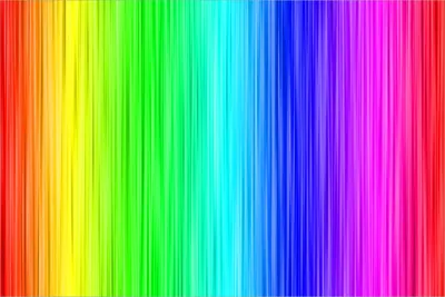 Produktbild von Wallario Wandbild aus Acryl, 90 x 60 cm, freischwebende Optik - Regenbogenmuster - Farben rot, gelb, grün, blau, pink und rot