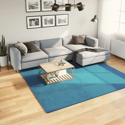 Produktbild von Möbel Teppich OVIEDO Kurzflor Türkis 240x240 cm - Designerteppiche 375606