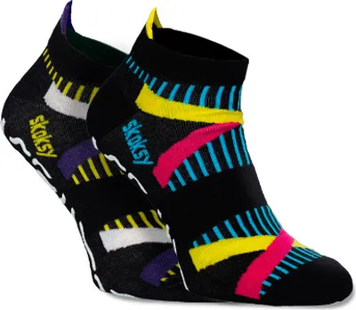 Produktbild von Set mit 2 Paar Bunten Socken gut für Trampoline 41-46 Herren und Sportsocken D1+D2