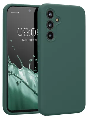Produktbild von kwmobile Hülle kompatibel mit Samsung Galaxy A54 5G - Hülle Silikon gummiert - Handyhülle - Handy Case in Tannengrün