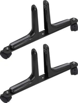 Obrázek produktu pro 2 Set Room Divider Screen Holder Šířka nastavitelná pohyblivá hliníková slitina Screen Partition Držák nohou s koly černá