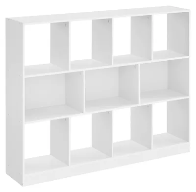 Produktbild von Bücherregal – Lagerregal – Spanplatte – 11 Fächer – 30 x 126 x 100 cm – Weiß