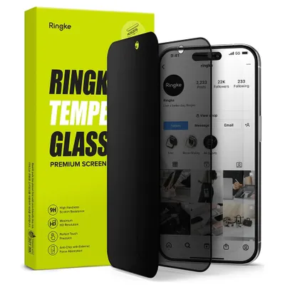 Zdjęcie produktu dla Ringke Ochronne szkło hartowane na ekran do - iPhone 15 Pro Max - Privacy