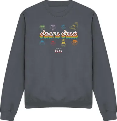 Produktbild von Sesame Street - " 1969" Sweatshirt für Herren/Damen Uni TV20102 (L) (Holzkohle)