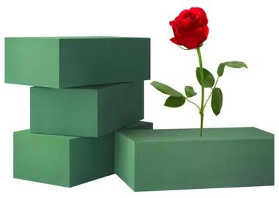 Blumenschaum-Steckschaum, 4 Stück, 22,5 × 10,5 × 7 cm