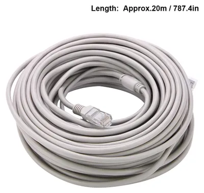 Obrázek produktu pro 5M/10M/15M/20M kabel RJ45+DC-Ethernet pro CCTV kamery, systém NVR, rychlost 10 Mbit/s, 100 Mbit/s (20 metrů)