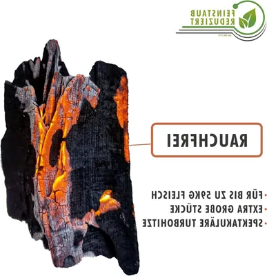 Productafbeelding van Houtskool van beukenhout - Houtskool briketten - Barbecueën en roken - 100% beukenhout - 10 kg - Zwart